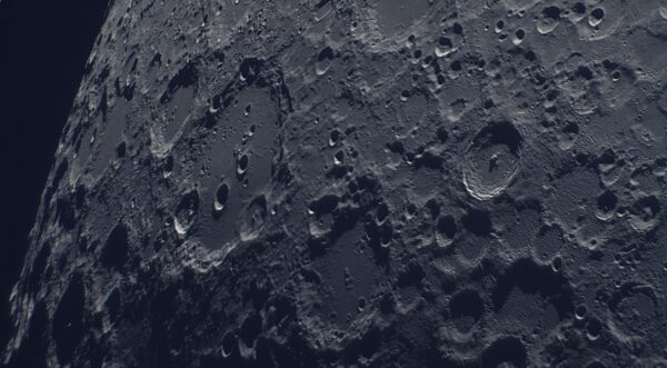 Craters on the moon